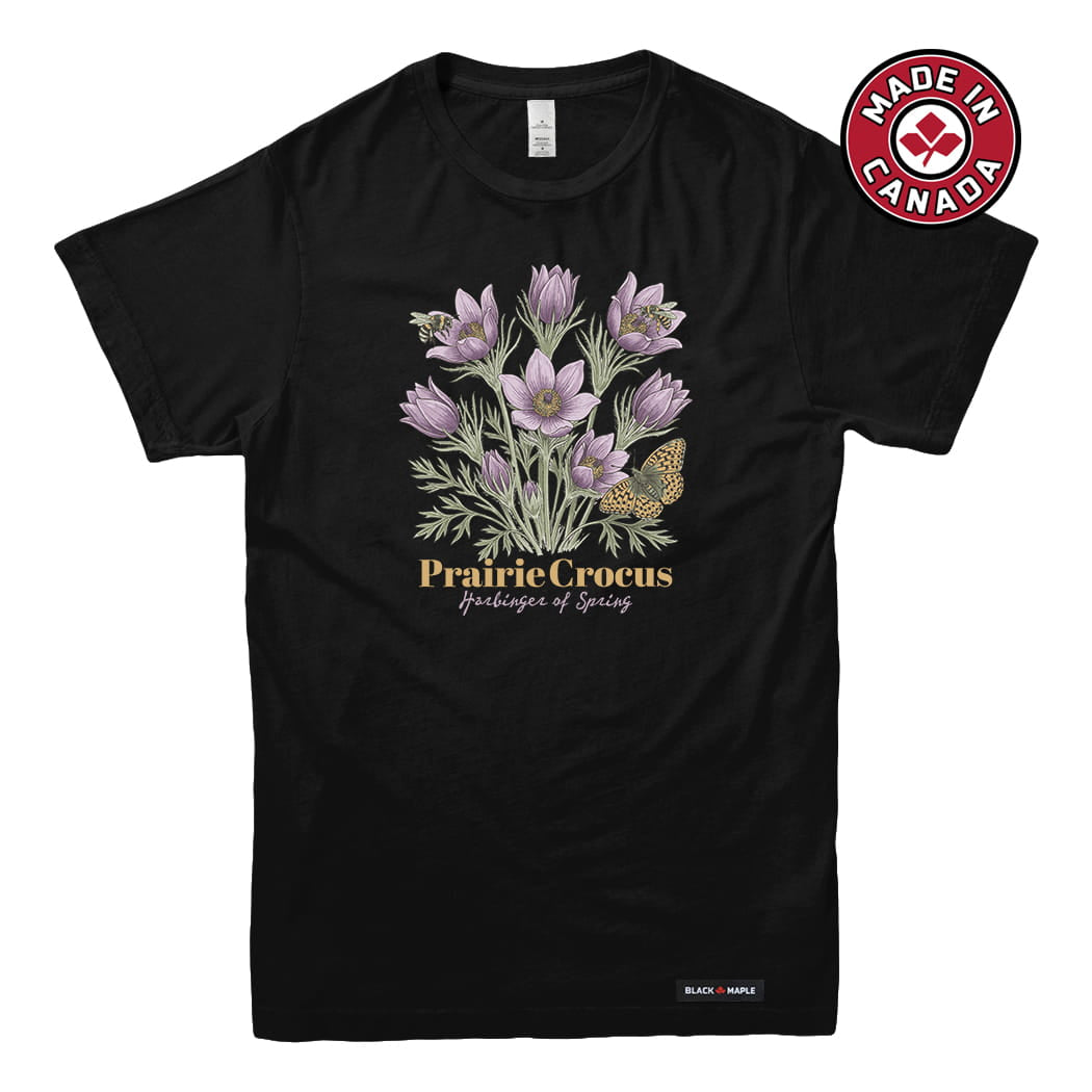 Prairie Crocus Wildflower T-shirt