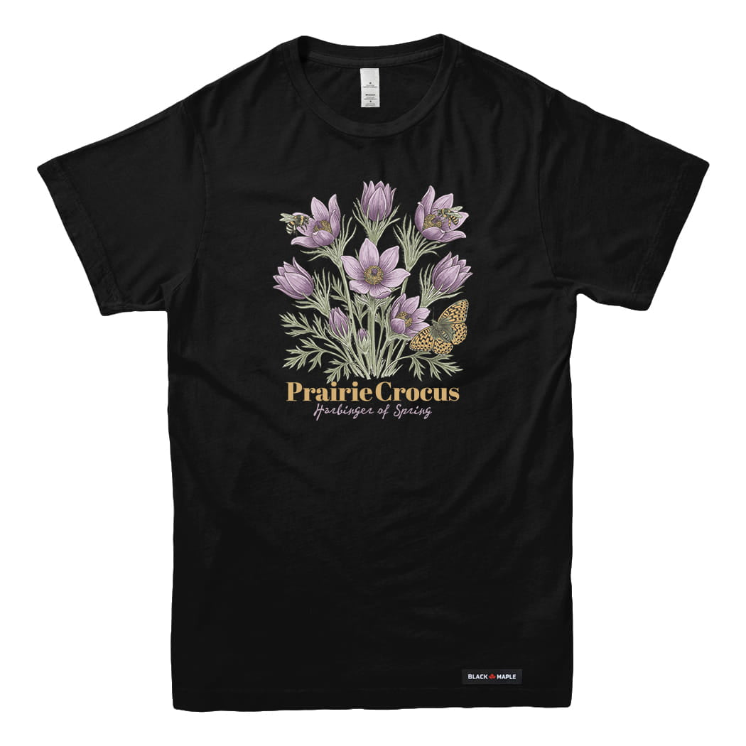 Prairie Crocus Wildflower T-shirt