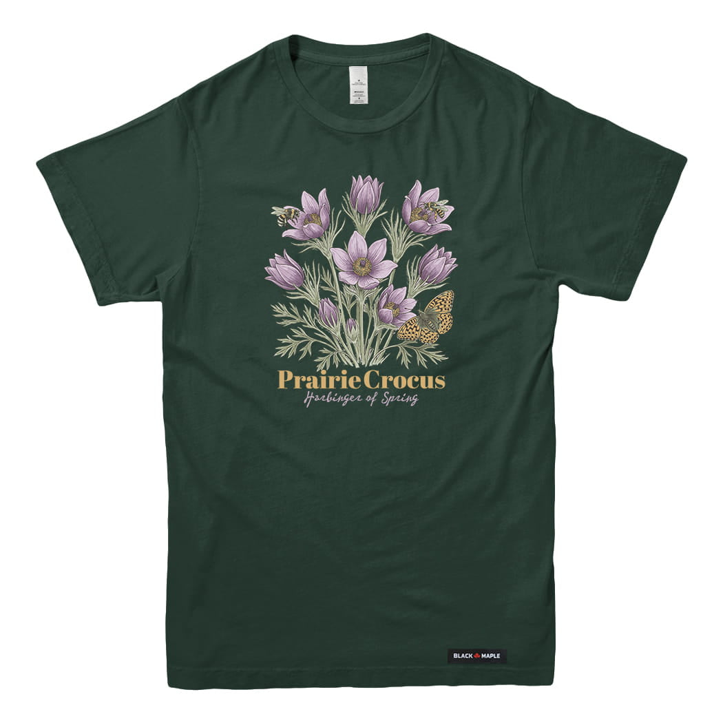 Prairie Crocus Wildflower T-shirt