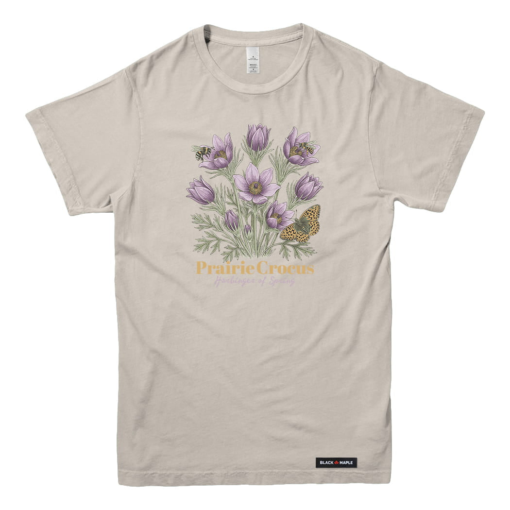 Prairie Crocus Wildflower T-shirt
