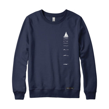Sailboat Reflection Crewneck Sweatshirt