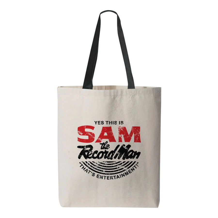 Sam the Record Man Canvas Tote