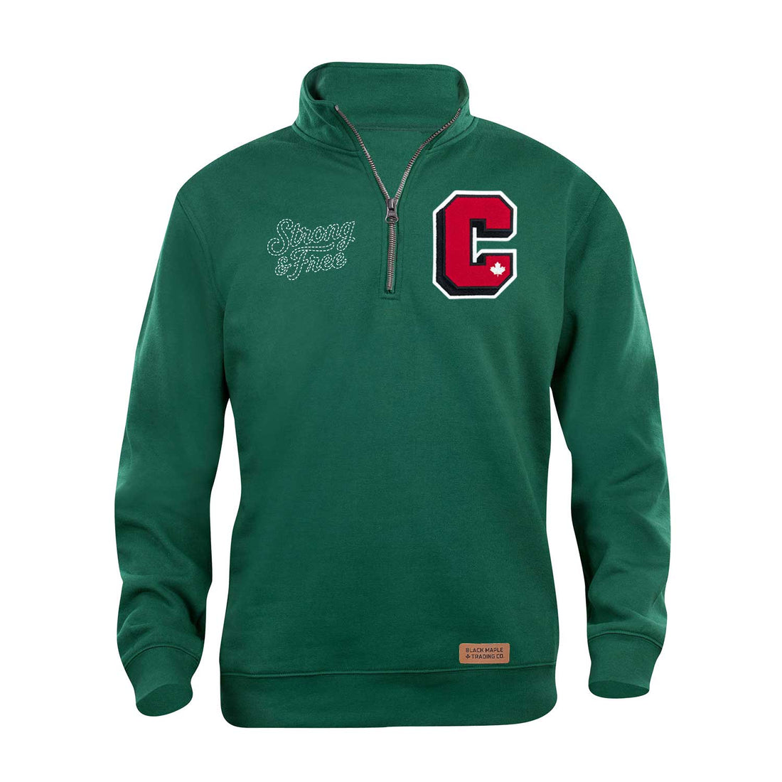 Strong and Free Heritage Letter C Quarter Zip Sweatshirt