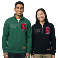 Strong and Free Heritage Letter C Quarter Zip Sweatshirt