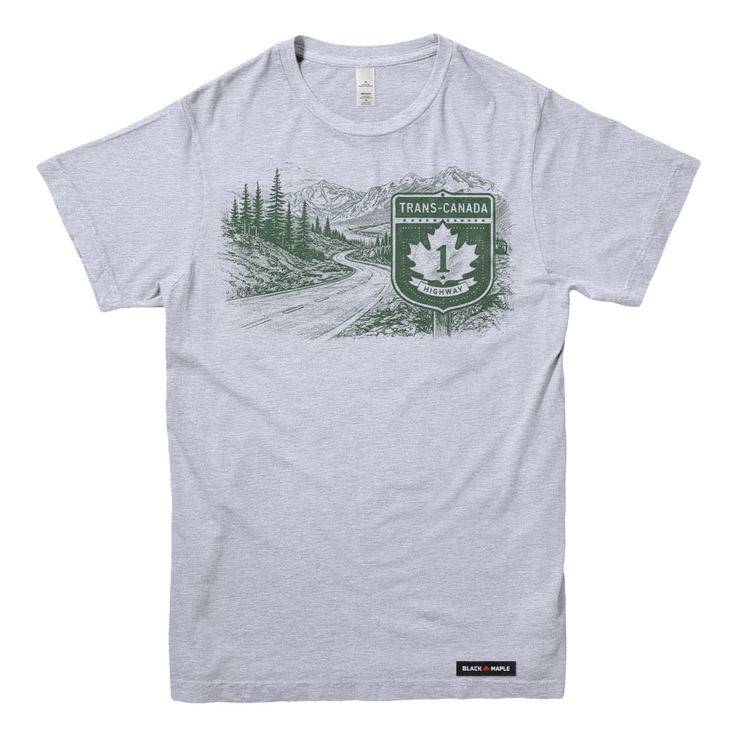 Trans-Canada Highway Mountain Scenic Road Trip T-shirt