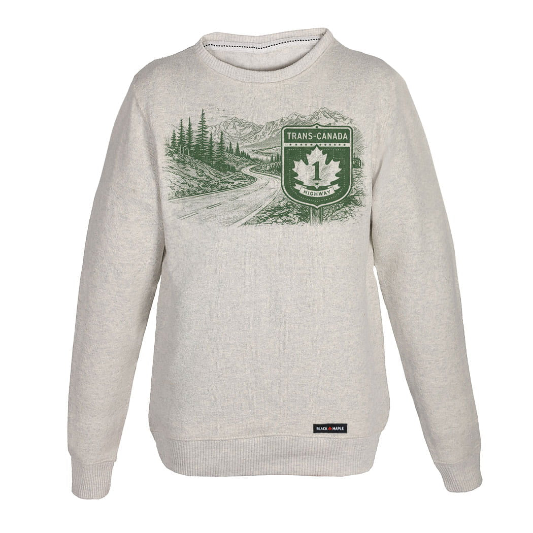 Trans-Canada Highway Mountain Scenic Road Trip Nantucket Sweatshirt or Hoodie