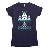 Ugly Christmas Sweater Faux-Knit Yeti T-shirt