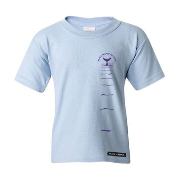Whale Lobtailing Reflection Kids T-shirt