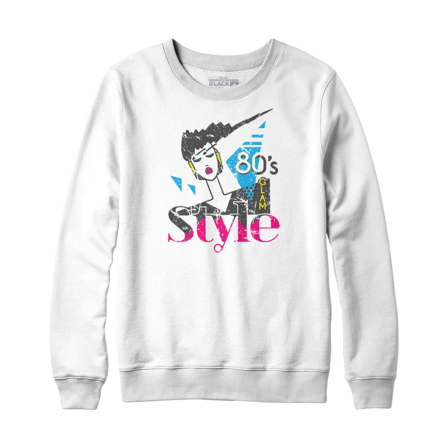 Sweat-shirt et sweat à capuche style glam des années 80