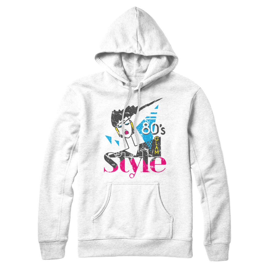 Sweat-shirt et sweat à capuche style glam des années 80