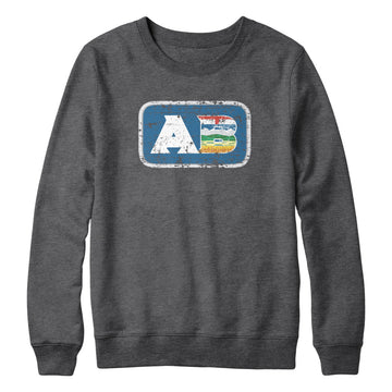 Alberta AB Distressed Acronym Sweatshirt Hoodie