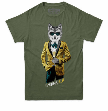 Tuxedo Wolf avec Champagne T-shirt Homme