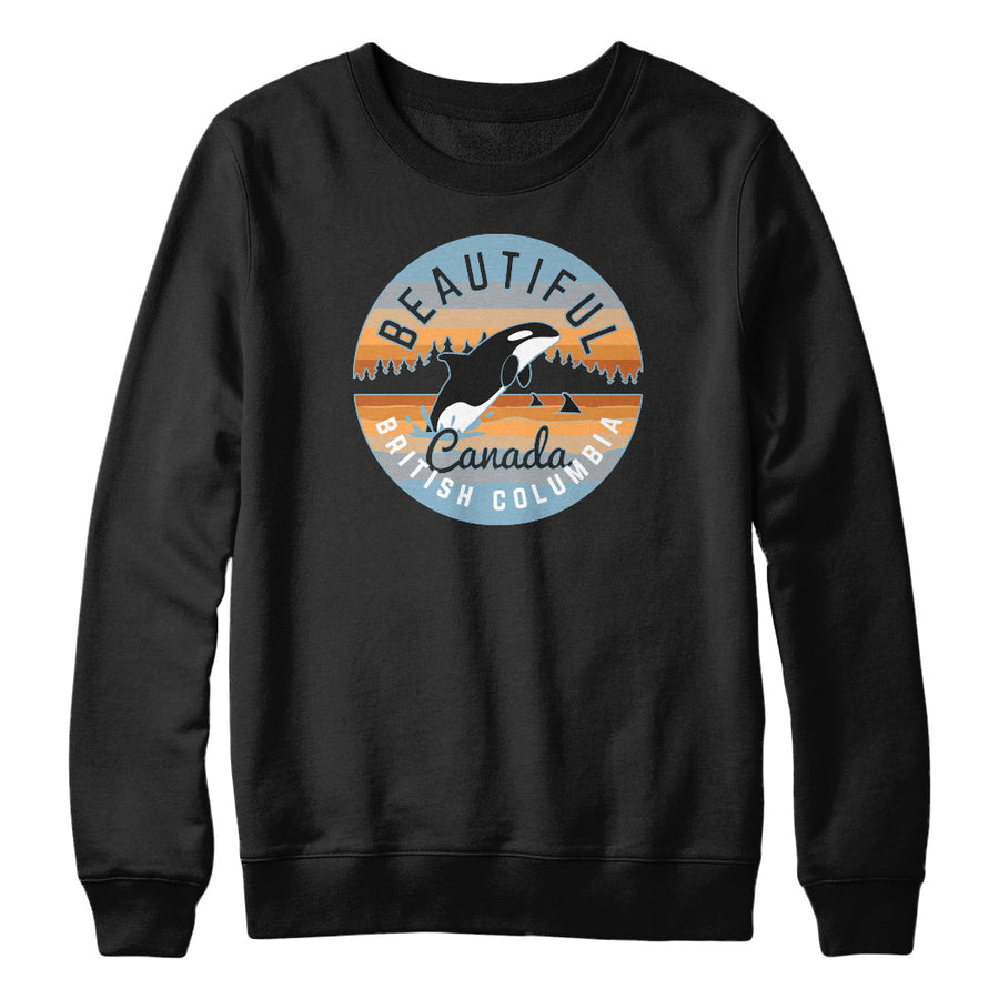 Beautiful British Columbia Whale Sweatshirt Hoodie