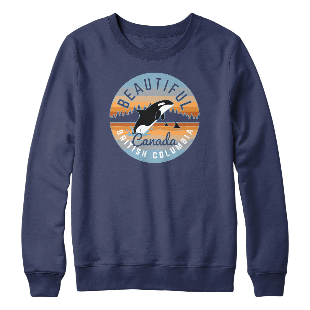 Beautiful British Columbia Whale Sweatshirt Hoodie