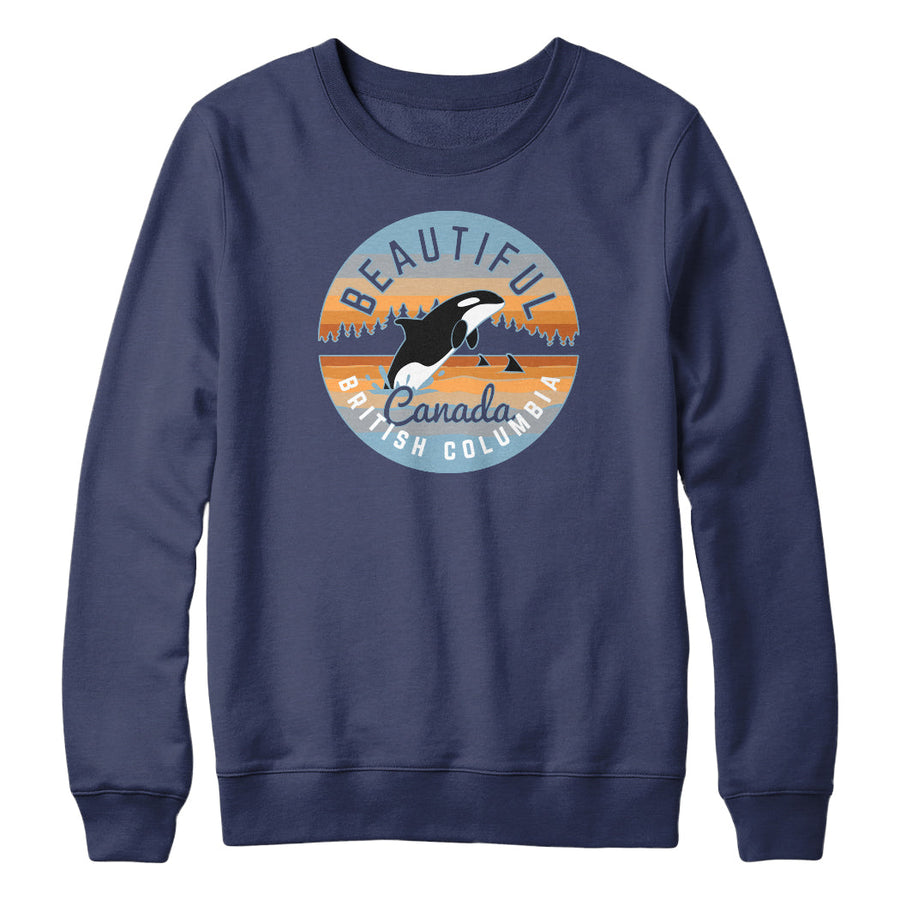 Beautiful British Columbia Whale Sweatshirt Hoodie