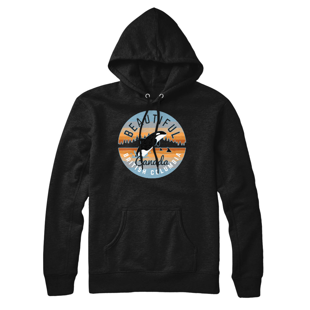 Beautiful British Columbia Whale Sweatshirt Hoodie