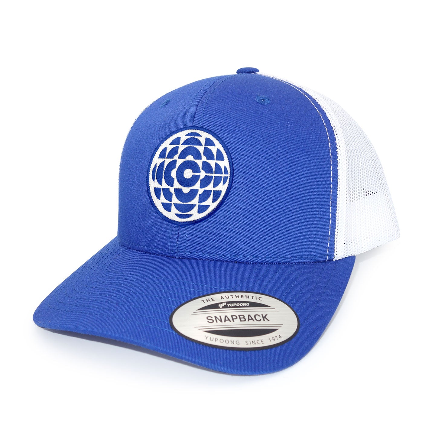 CBC Blue Gem Logo Blue and White Trucker Cap – Black Maple Wholesale