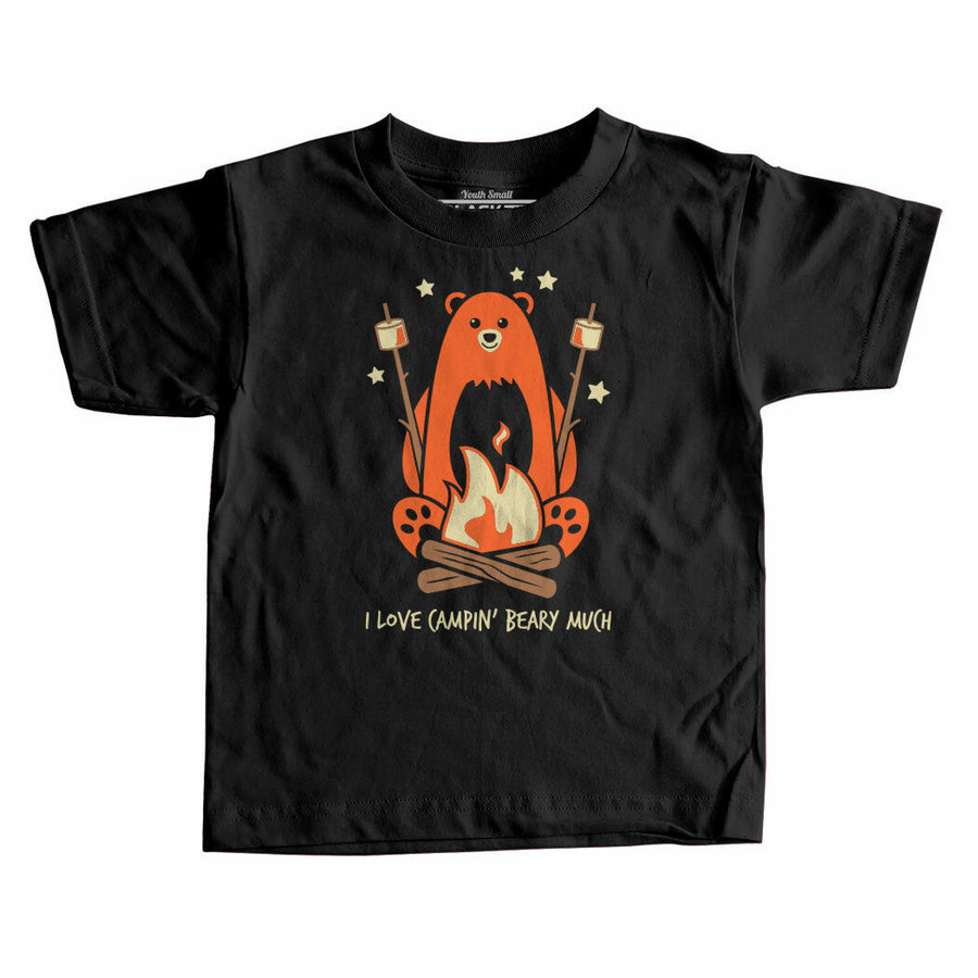 J'aime beaucoup le camping Beary T-shirt enfant