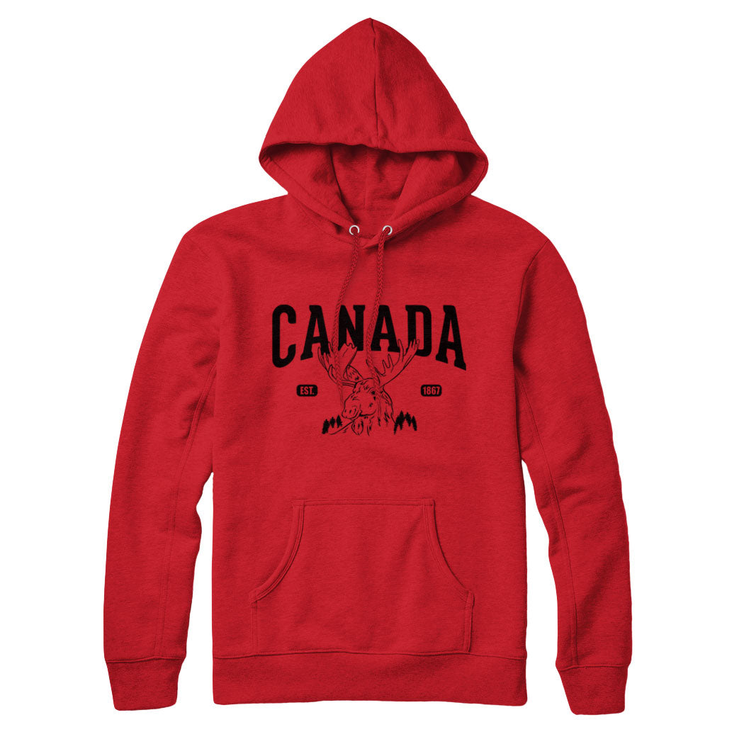 Canada Moose Est 1867 Sweat à capuche