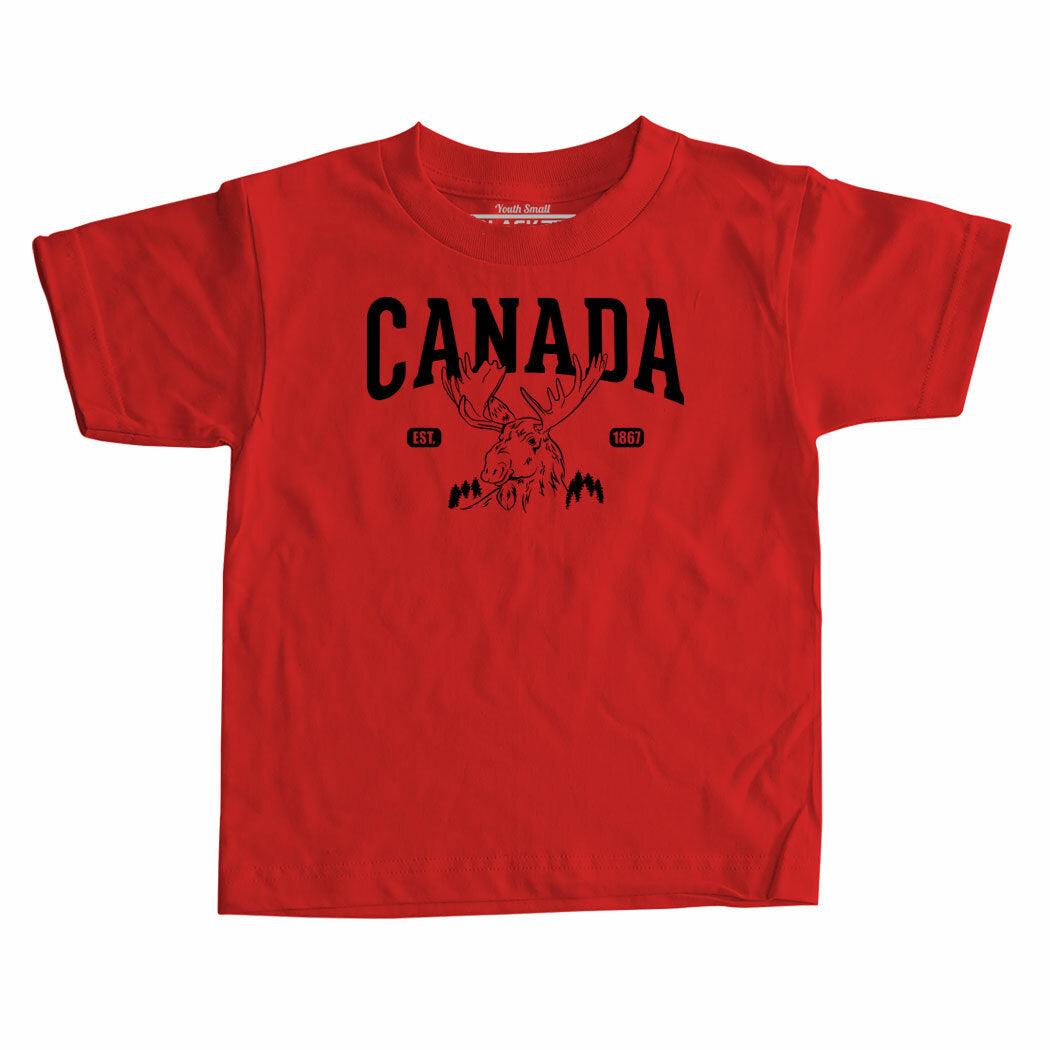 Canada Moose Est 1867 T-shirt enfant