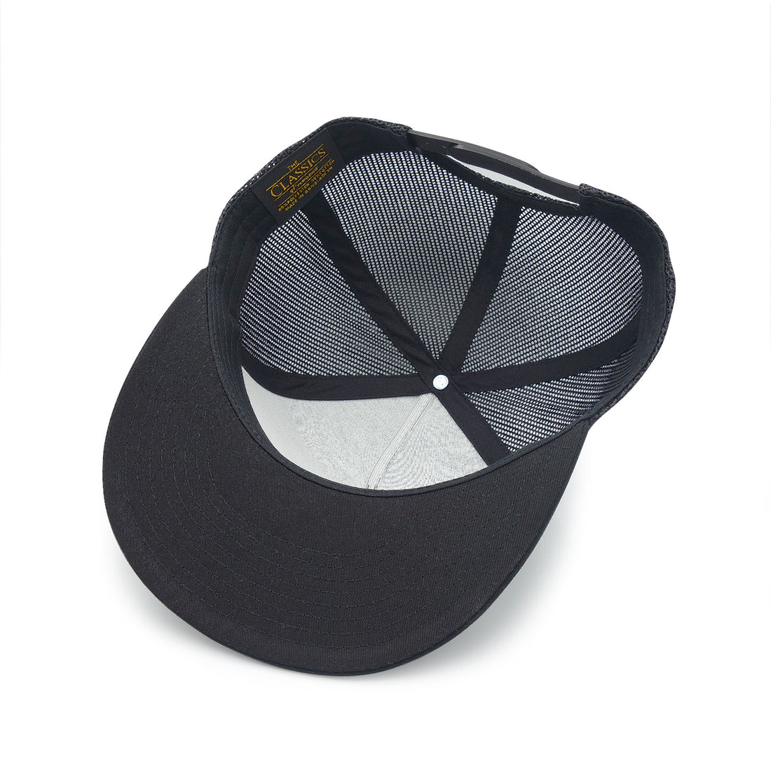 Canada Moose and Goose Black Flat Brim Trucker Cap