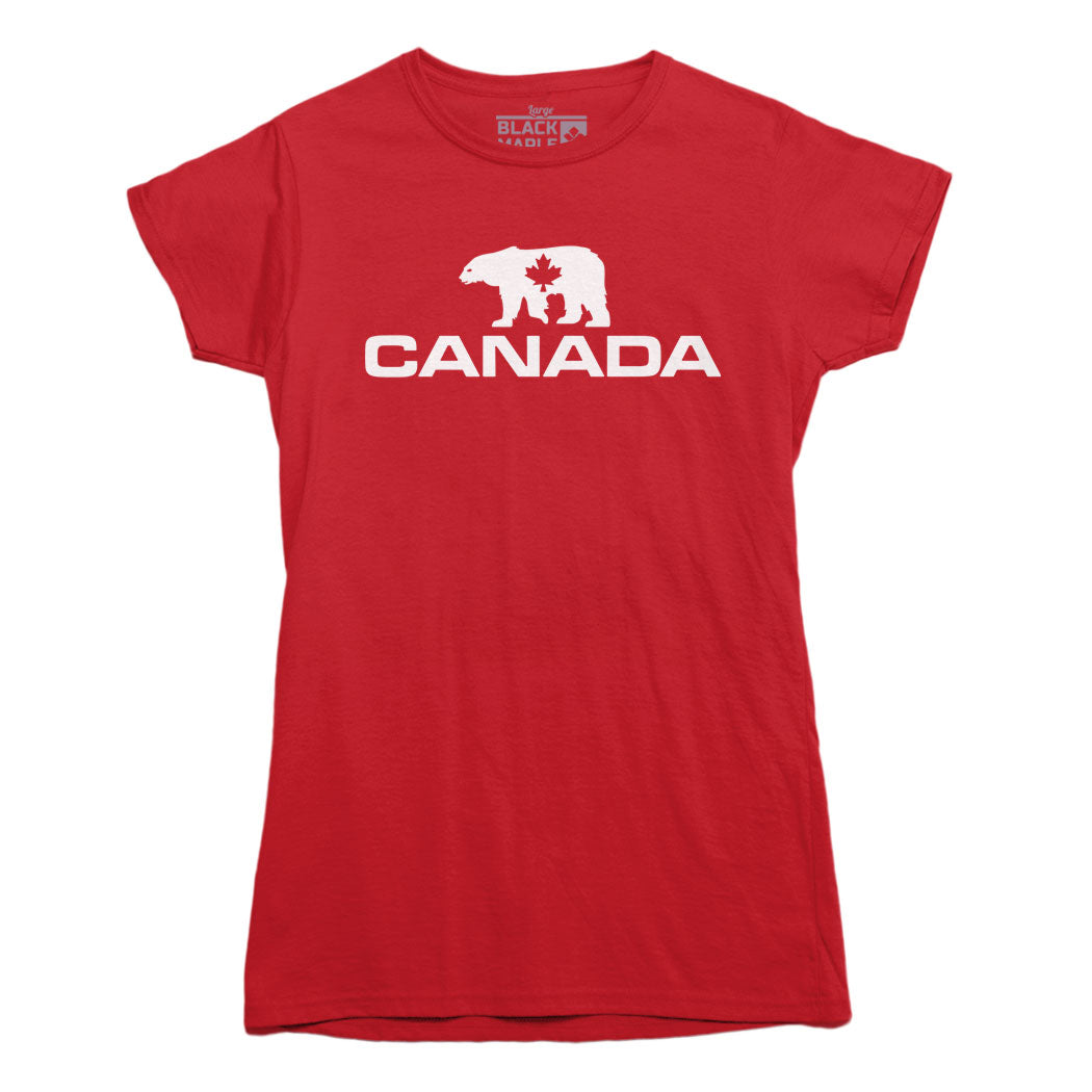 T-shirt à motif d'ours polaire du Canada
