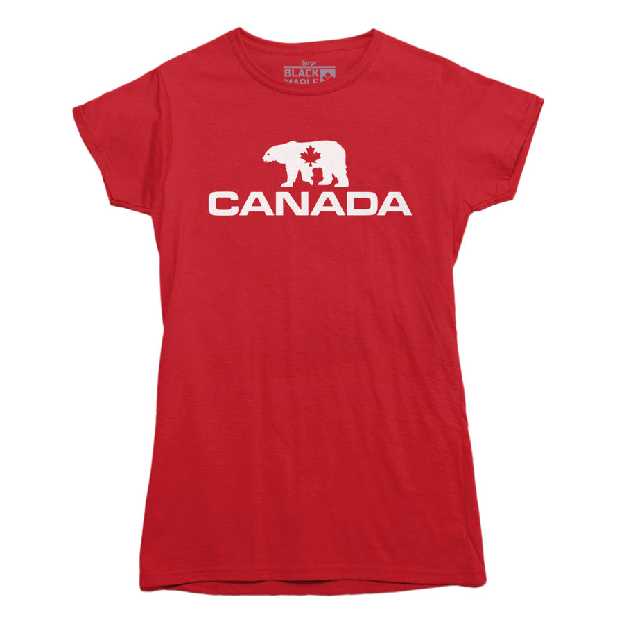T-shirt à motif d'ours polaire du Canada