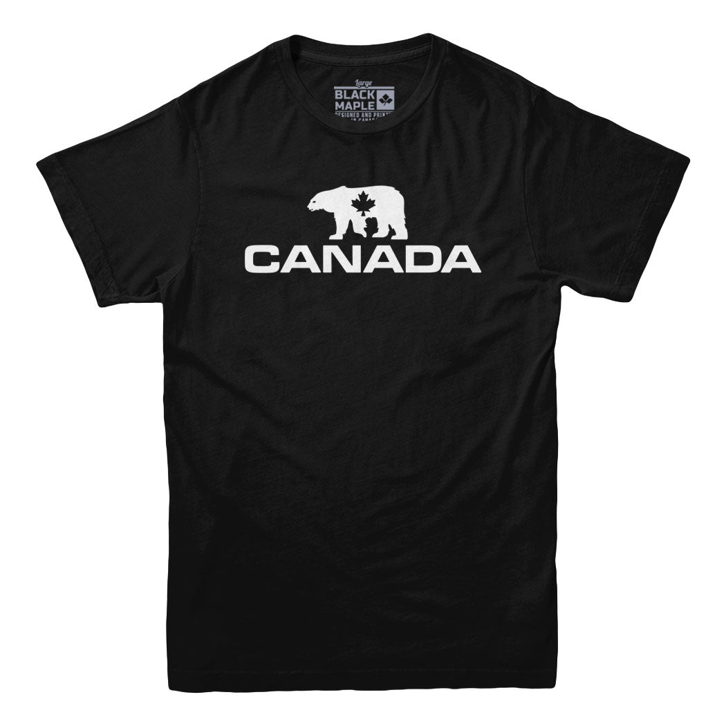 T-shirt à motif d'ours polaire du Canada