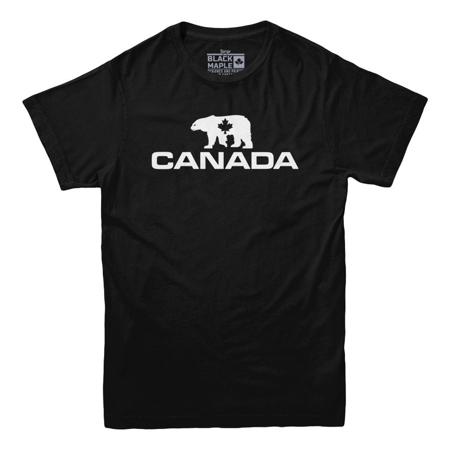 T-shirt à motif d'ours polaire du Canada