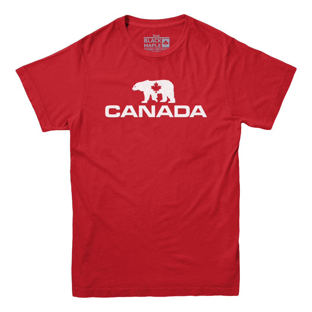T-shirt à motif d'ours polaire du Canada