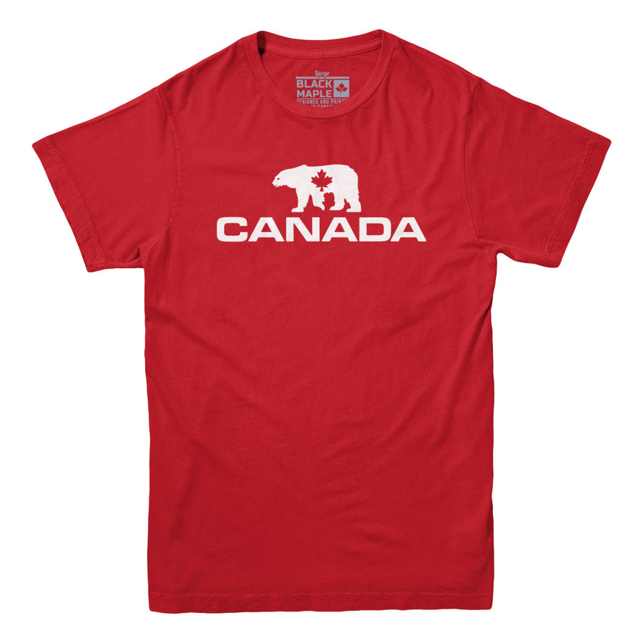T-shirt à motif d'ours polaire du Canada