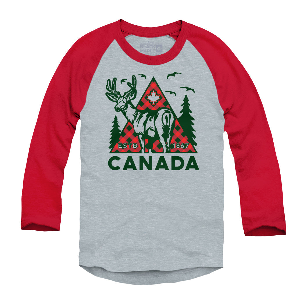 Chemise de baseball raglan Canada Deer