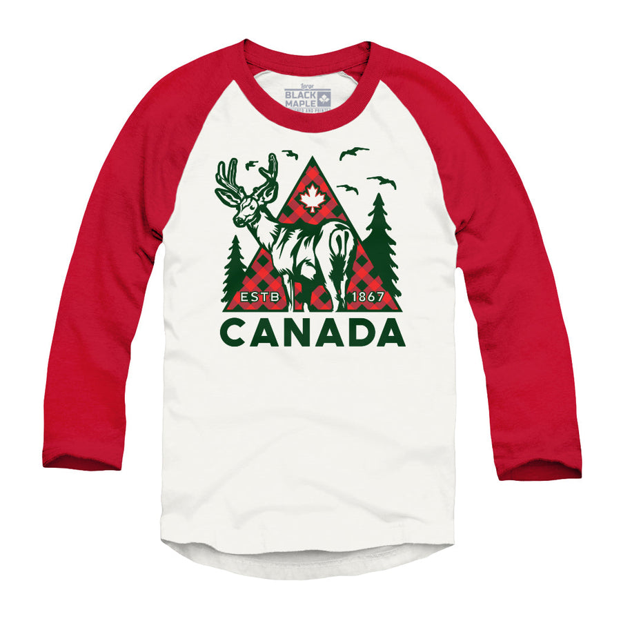 Chemise de baseball raglan Canada Deer