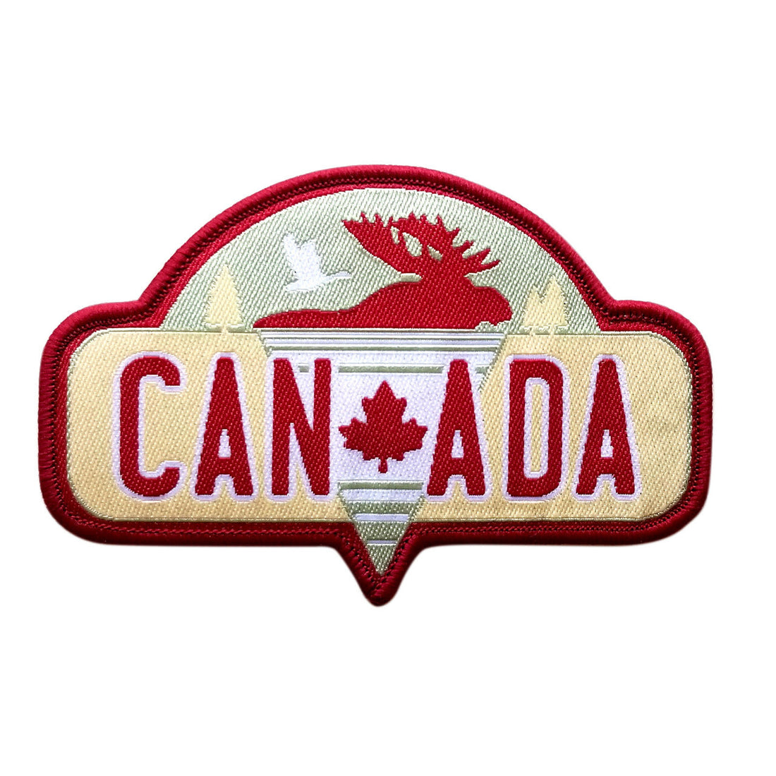 Orignal du Canada avec oie fer sur patch