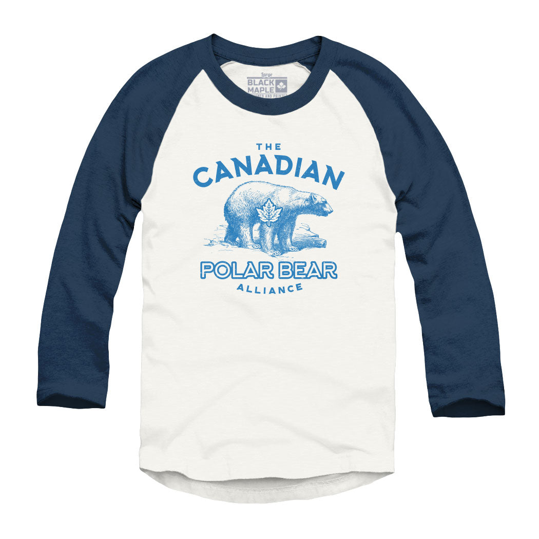 Chemise de baseball raglan de l'Alliance canadienne des ours polaires