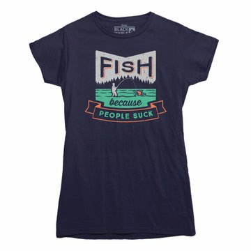 T-shirt poisson parce que les gens sucent