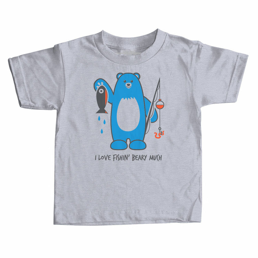 J'aime beaucoup Fishin Beary T-shirt enfant