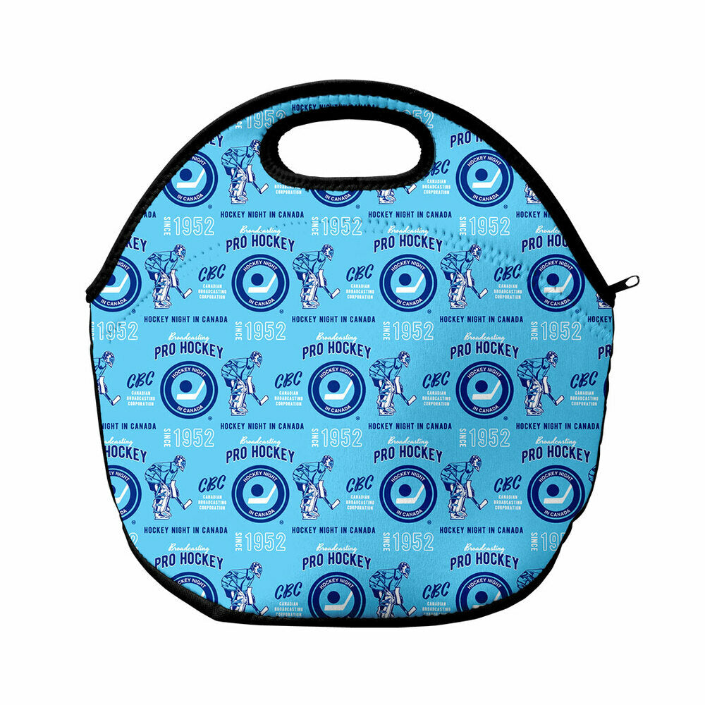 Hockey Night in Canada Broadcasting Pattern Lunch Bag