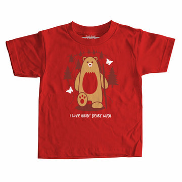 J'aime la randonnée Beary Much T-shirt enfant