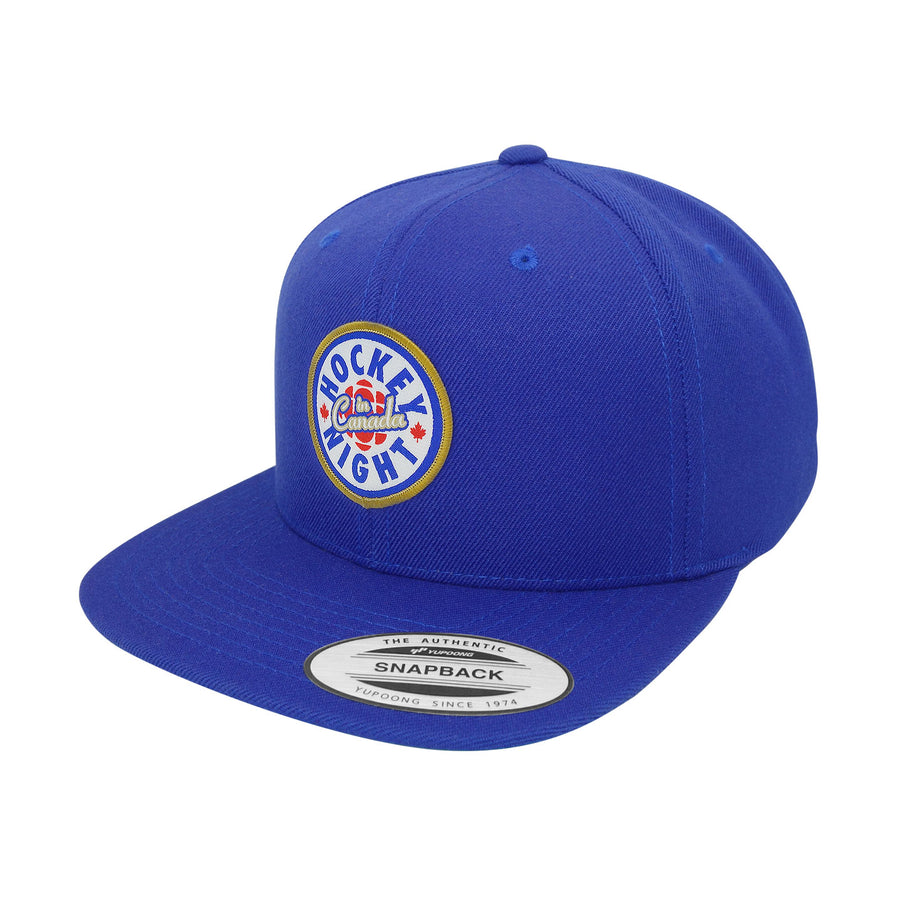 Hockey Night in Canada Logo Royal Flat Brim Snapback Cap