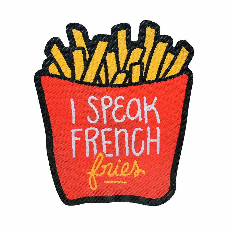 I Speak French Fries Iron On Patch