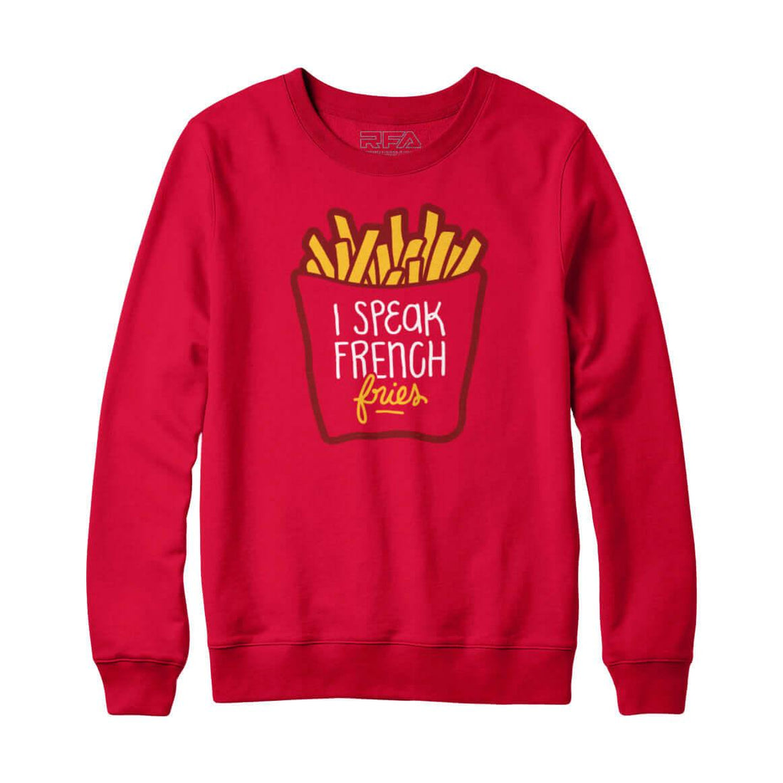 Sweat à capuche I Speak French Fries