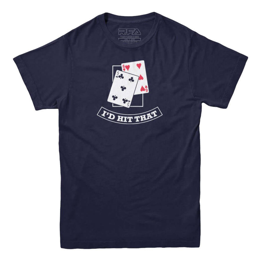 T-shirt Je frapperais ce blackjack