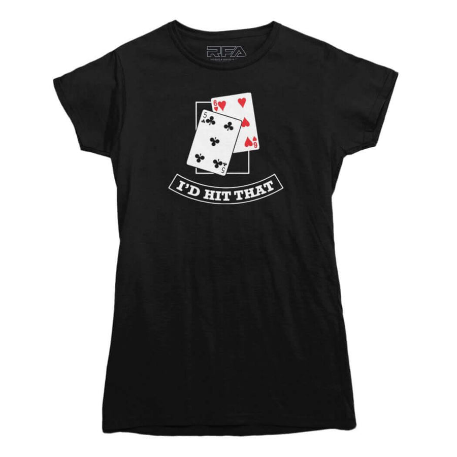 T-shirt Je frapperais ce blackjack