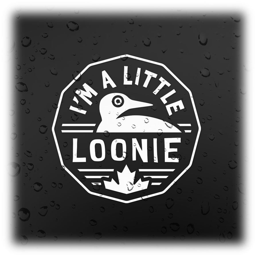 Je suis un petit décalcomanie Loonie