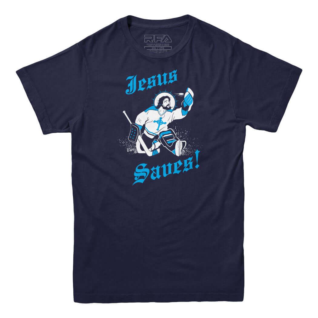 Jesus Saves Goalie T-shirt