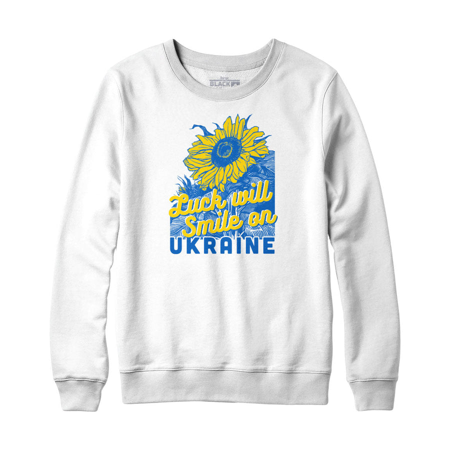 La chance sourira sur le sweat-shirt Ukraine