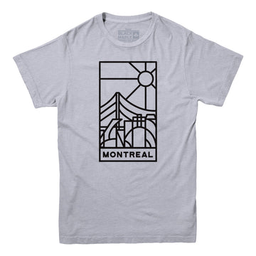 T-shirt Montreal Stained Glass Dark Print