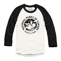 Chemise de baseball raglan des parcs nationaux du Canada