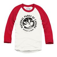 Chemise de baseball raglan des parcs nationaux du Canada